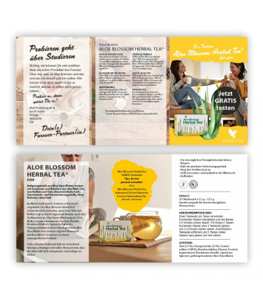 Produkttestkarte ALOE BLOSSOM HERBAL TEA
