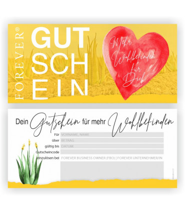 FOREVER Herzgutschein