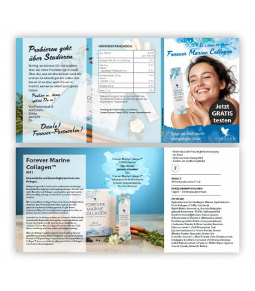 Produkttestkarte Forever Marine Collagen