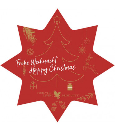 Weihnachtsstern - Postkarte