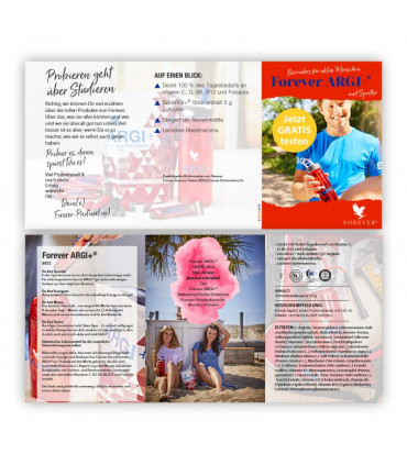 Produkttestkarte Forever ARGI+