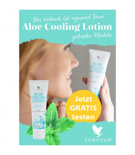Produktmusterkarte ALOE COOLING LOTION