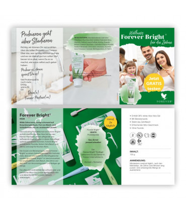 Produktmusterkarte FOREVER BRIGHT TOOTHGEL