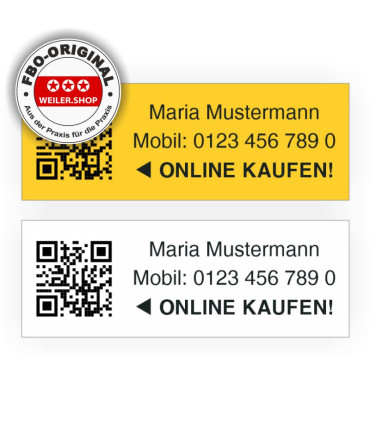 Produktetiketten QR-Code