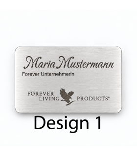 Forever Edelstahl-Namensschild mit Magnet – personalisiert