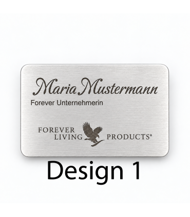 Forever Edelstahl-Namensschild mit Magnet – personalisiert