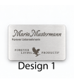 Forever Edelstahl-Namensschild mit Magnet – personalisiert