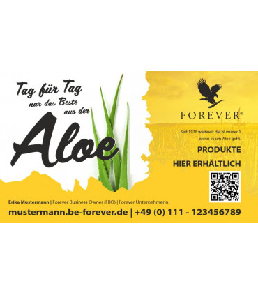 Tag für Tag Aloe - Firmenschild