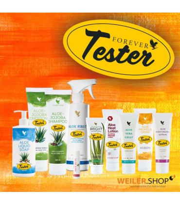 Tester-Aufkleber