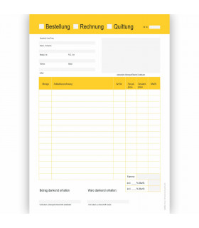 Bestellung – Rechnung – Quittung